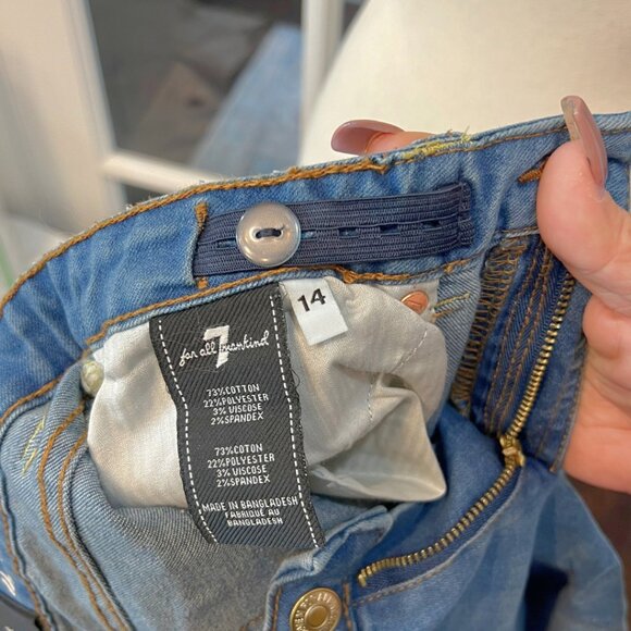 7 For all Mankind "The Skinny" Jeans Girls size 14 - Picture 7 of 7
